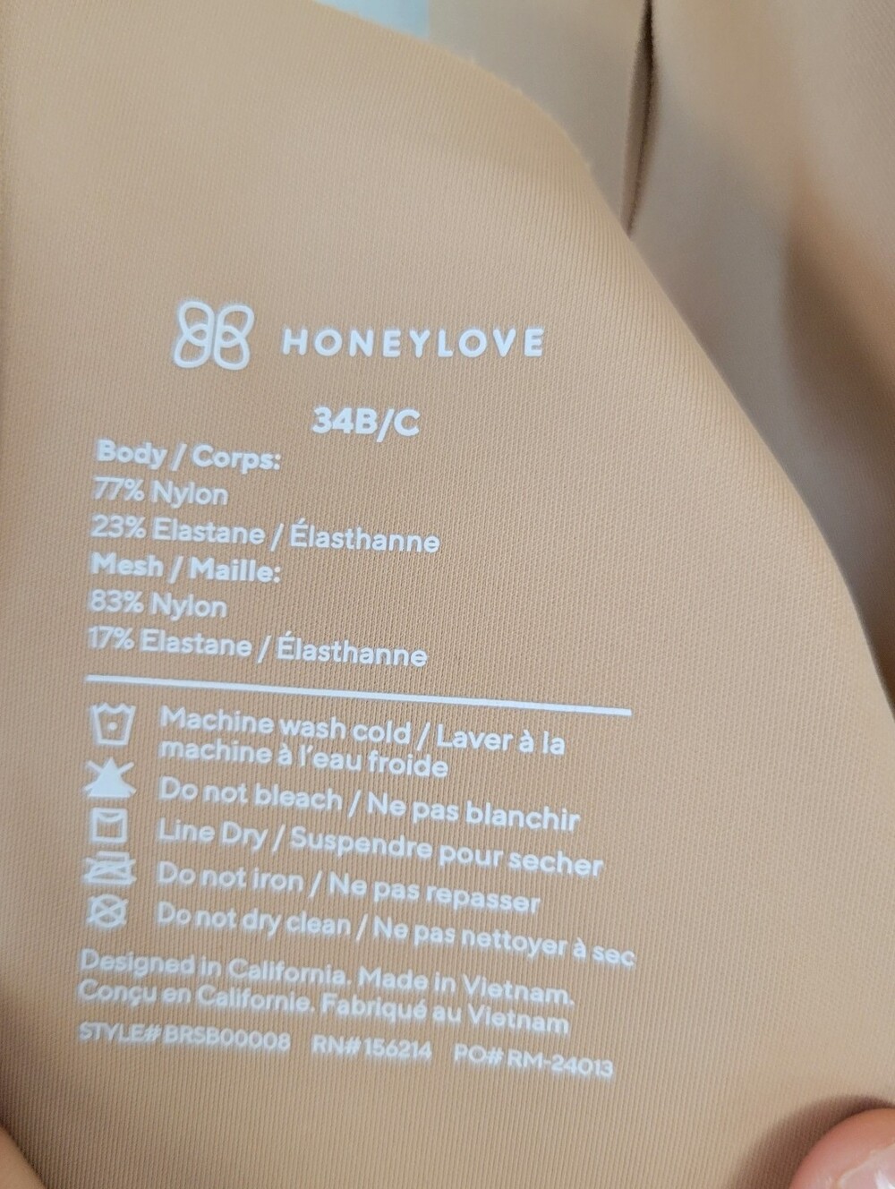 Honeylove Cloudfuse Wireless Bra 34 B/C Comfort Stretch - Picture 2 of 13